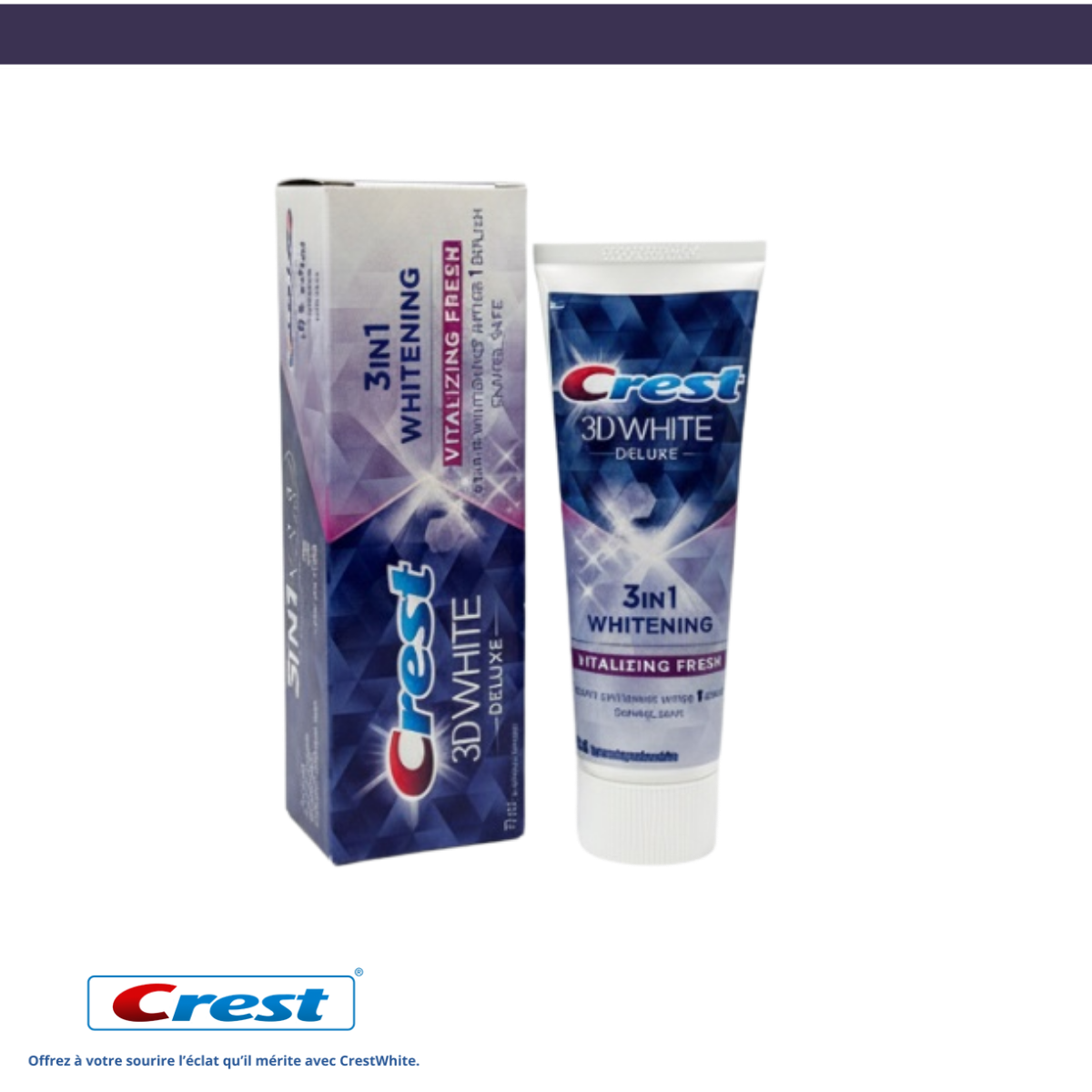 Crest 3D - 3 in 1 Whitening Vitalizing fresh